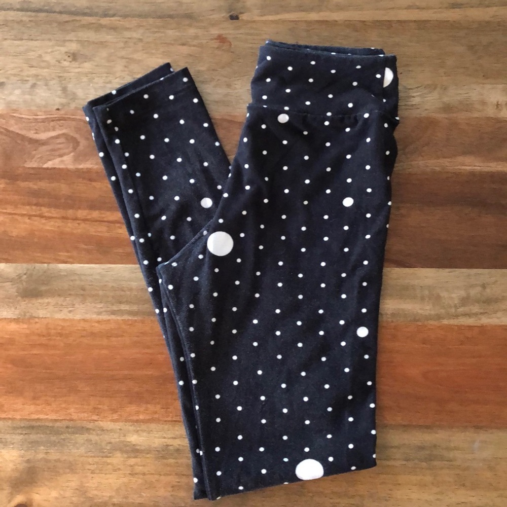 Lularoe Tween polka dot leggings